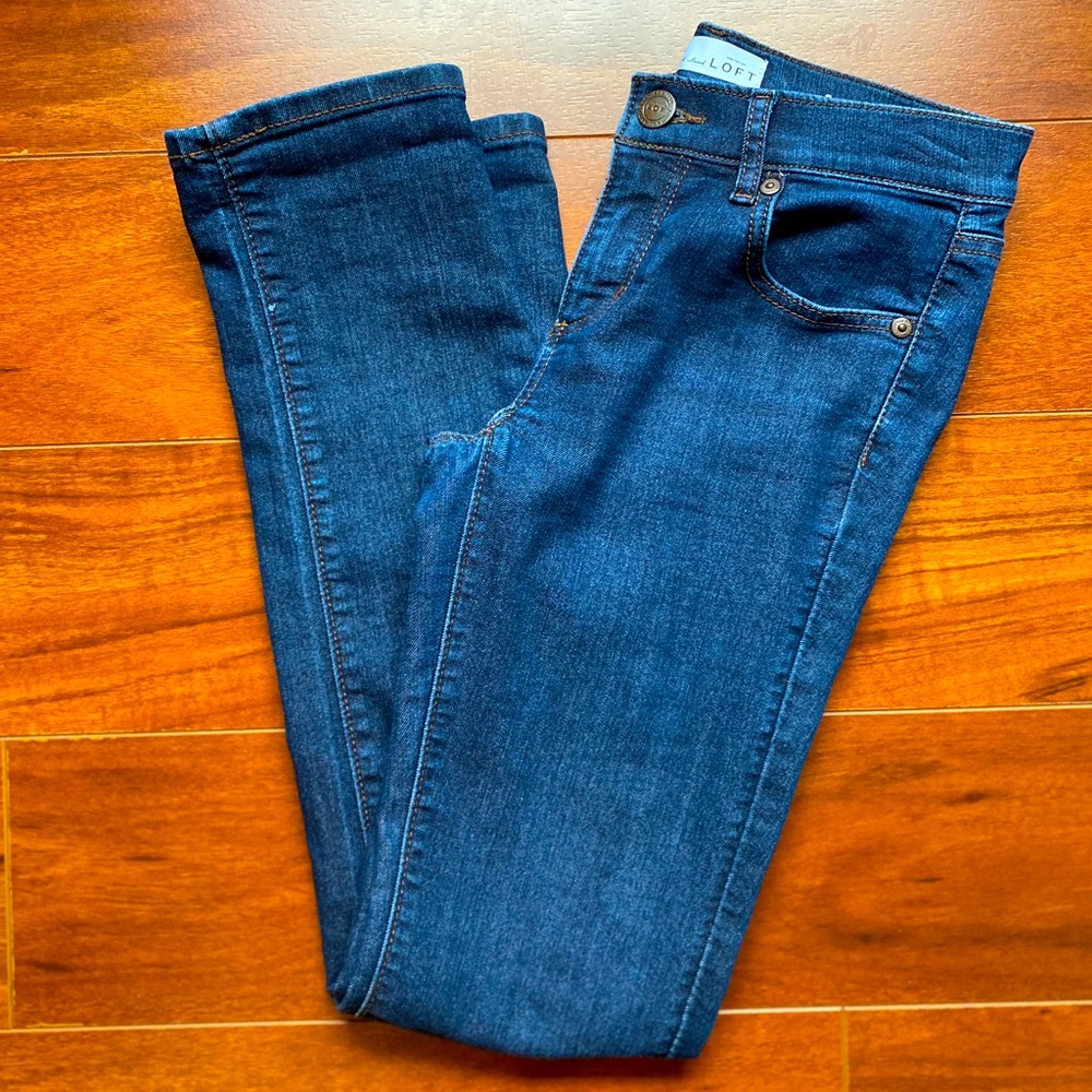 LOFT - Dark Wash Modern Skinny Jeans